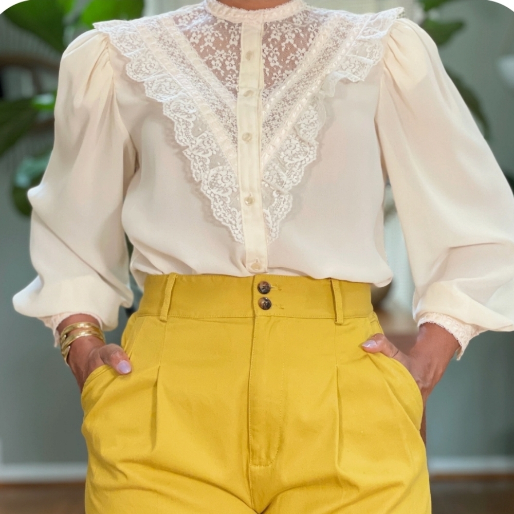 Notations Vintage Lace Blouse